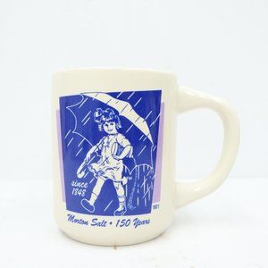 4/$20 Morton Salt Mug Umbrella Girl Celebrate 150 Years Bryan China 1921